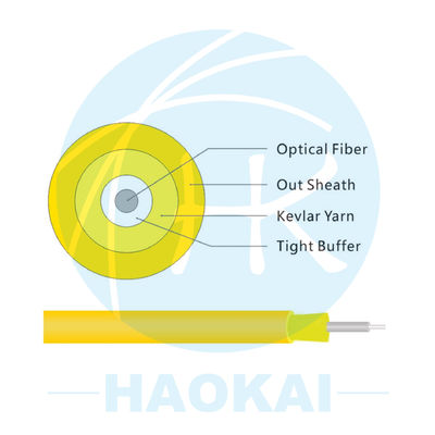 LSZH / PVC FTTH Innenkabel 1000m 2000m GJFJBV Glasfaserkabel
