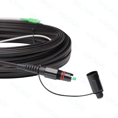 SC APC FTTA Glasfaserkabel 5,0 mm G657A2 LSZH 5M Schwarzes Patchkabel