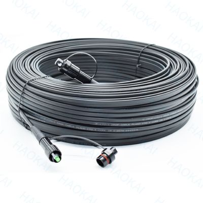 SC APC FTTA Glasfaserkabel 5,0 mm G657A2 LSZH 5M Schwarzes Patchkabel