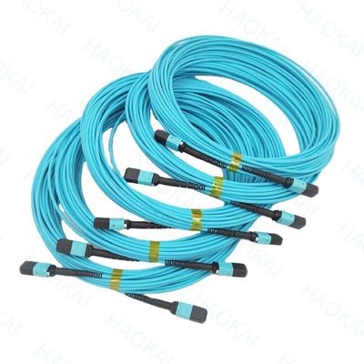 Kompaktes MPO/MTP-Fiberoptic Patch Cord OM3 Fiberoptic Patch Kabel
