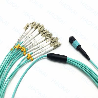 Kompaktes MPO/MTP-Fiberoptic Patch Cord OM3 Fiberoptic Patch Kabel