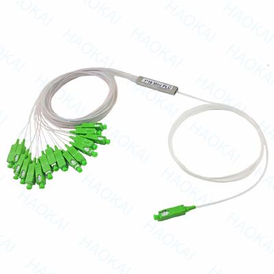 1X2 Mini-Fiber-PLC-Splitter PBT-Kopplung mit SC / APC-Anschluss