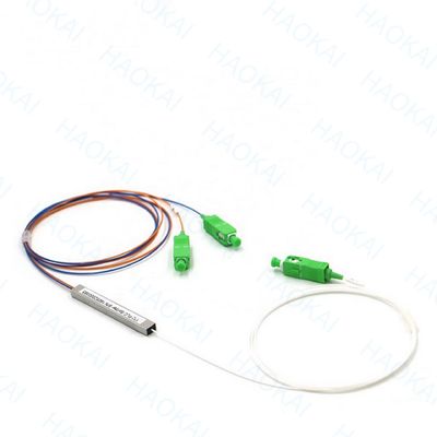 FTTx Systems SC UPC Glasfaser-PLC Splitter 1x2 Mini Stahlrohr