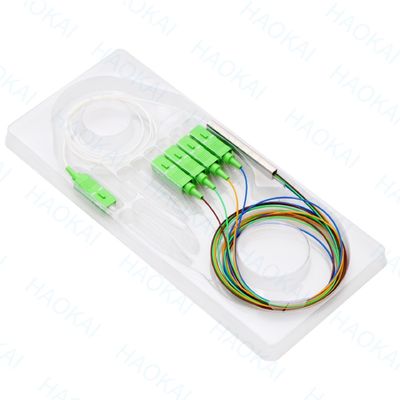 FTTx Systems SC UPC Glasfaser-PLC Splitter 1x2 Mini Stahlrohr
