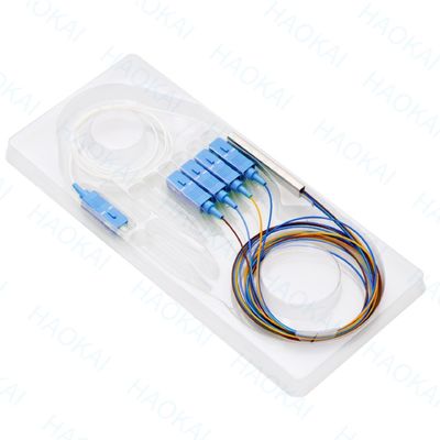 FTTx Systems SC UPC Glasfaser-PLC Splitter 1x2 Mini Stahlrohr
