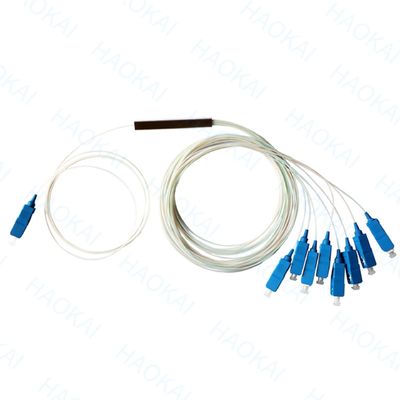 FTTH 1x4 1x8 Fiber PLC Splitter Mini Stahlrohr mit SC APC-Anschluss