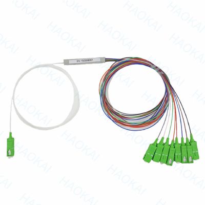 FTTH 1x4 1x8 Fiber PLC Splitter Mini Stahlrohr mit SC APC-Anschluss