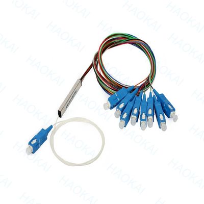 FTTH 1x4 1x8 Fiber PLC Splitter Mini Stahlrohr mit SC APC-Anschluss
