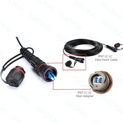 Vorverbindung FTTX Lösung SC APC FTTA Glasfaserkabel 5,0 mm G657A2 LSZH 5M Schwarz