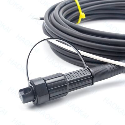 Vorverbindung FTTX Lösung SC APC FTTA Glasfaserkabel 5,0 mm G657A2 LSZH 5M Schwarz