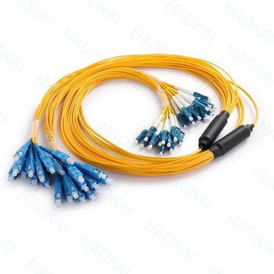 Einzelmodus Breakout Sc Glasfaser Patch Cord 12 Kerne Duplex OS2
