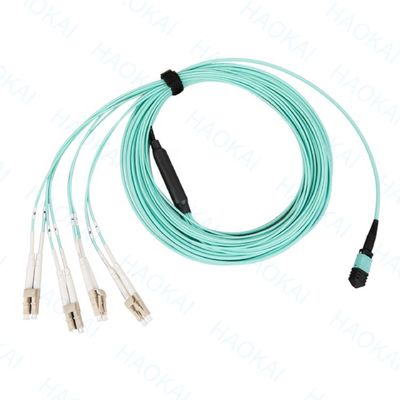 Einzelmodus Breakout Sc Glasfaser Patch Cord 12 Kerne Duplex OS2