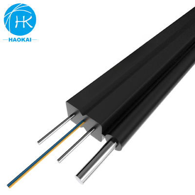 Innenraum FTTH Drop Kabel 2Kern 4Kern FRP Stahldraht FTTH Faser zum Haus