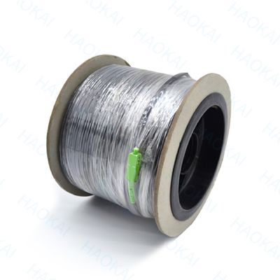 Außen FTTH Patch Cord 2Kern Stahldraht Drop Glasfaserkabel 2SC-2SC Stecker