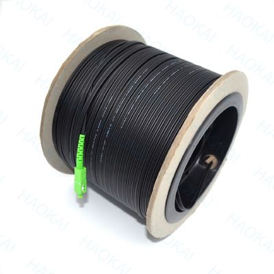 Außen FTTH Patch Cord 2Kern Stahldraht Drop Glasfaserkabel 2SC-2SC Stecker