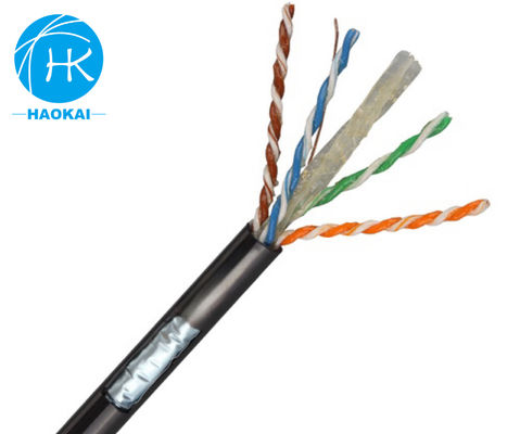 Jelly-gefülltes UTP-CAT6-Kabel mit Messenger-Außen-Flugnetzwerkkabel