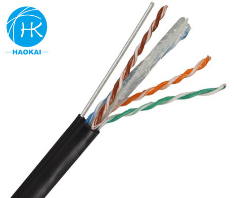 Jelly-gefülltes UTP-CAT6-Kabel mit Messenger-Außen-Flugnetzwerkkabel