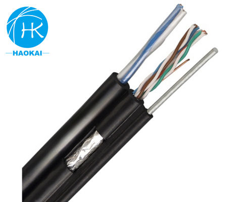 Outdoor-UTP-CAT5E-Kabel aus reinem Kupfer LAN-Kabel mit Strom und Messenger