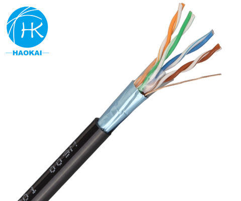 UTP CAT5E Außen-LAN-Kabel Feststoff-HDPE-Dämmung mit Messenger