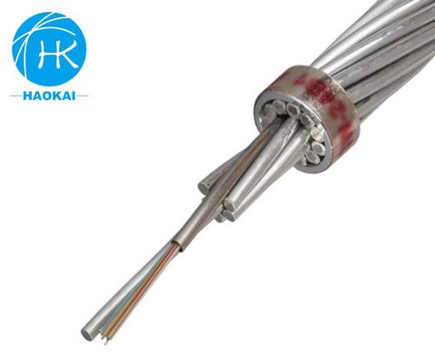 Außen OPGW G652d Stranded Ground Wire Glasfaserkabel 24core 48core 96core 144core