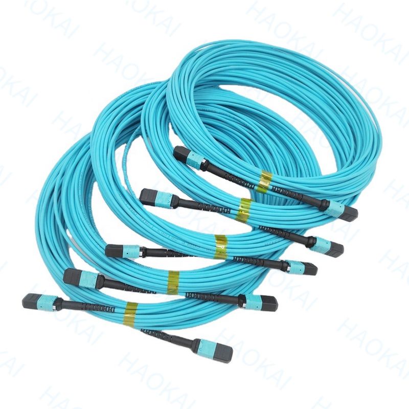 Kompaktes MPO/MTP-Fiberoptic Patch Cord OM3 Fiberoptic Patch Kabel