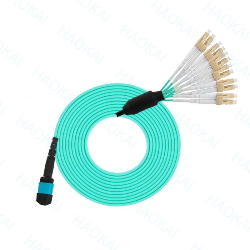 Breakout MPO OM3 Patch Cord LC Connector Multimode Glasfaserkabel