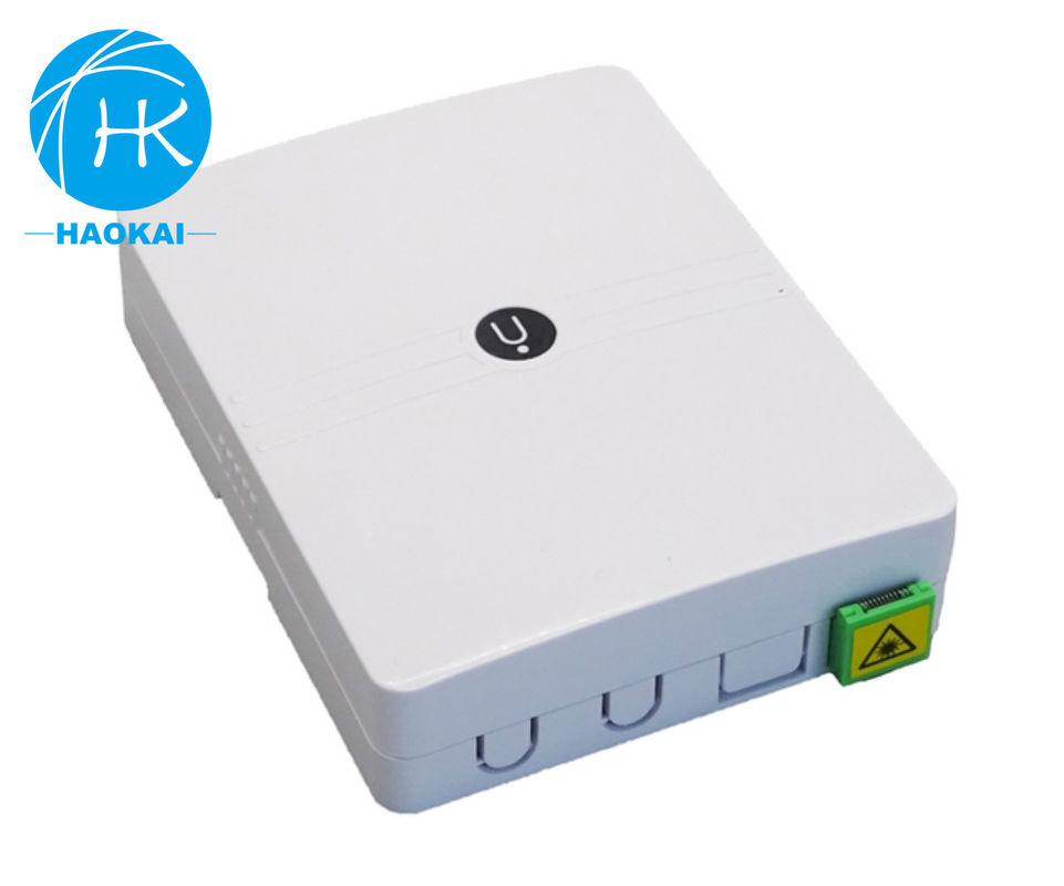 Wandmontierte Glasfaser-Rosette-Box 1port 2port Mini-Gesichtsplatte optische FTTH-Box